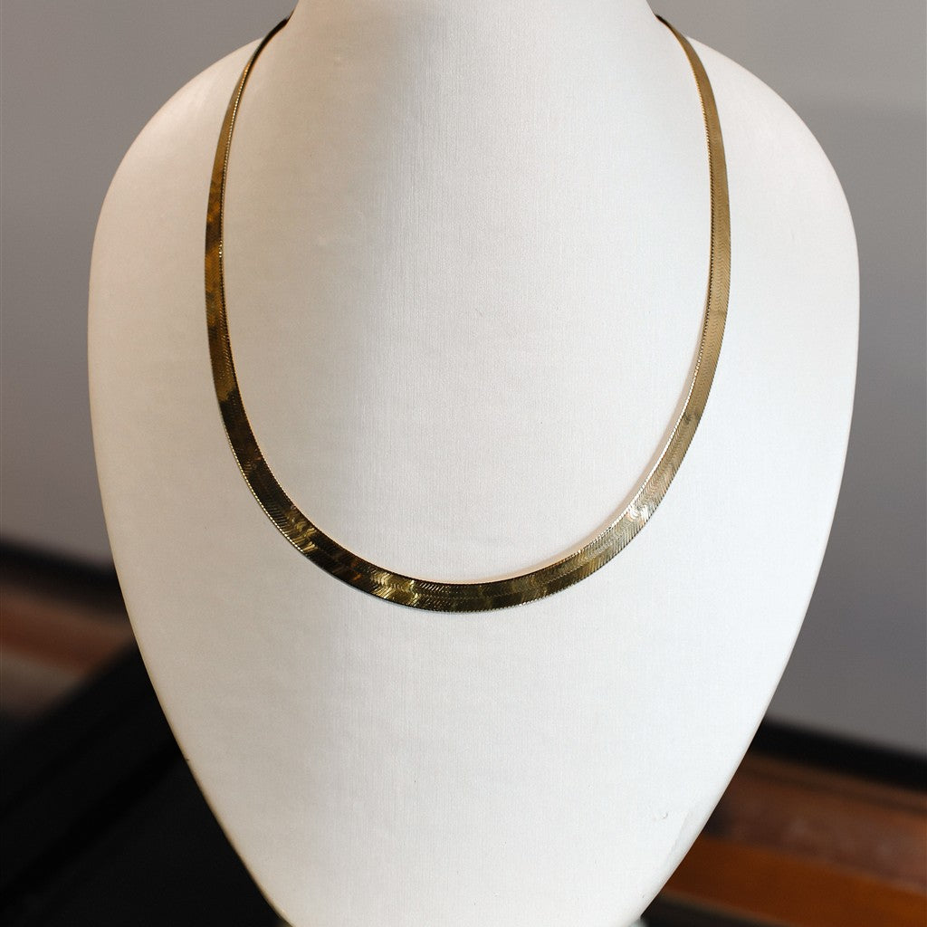 14k yg 6.12mm thick 22" herrin