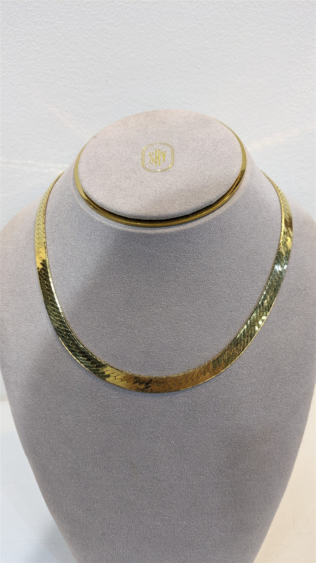 14k yg 16" Herringbone chain 6