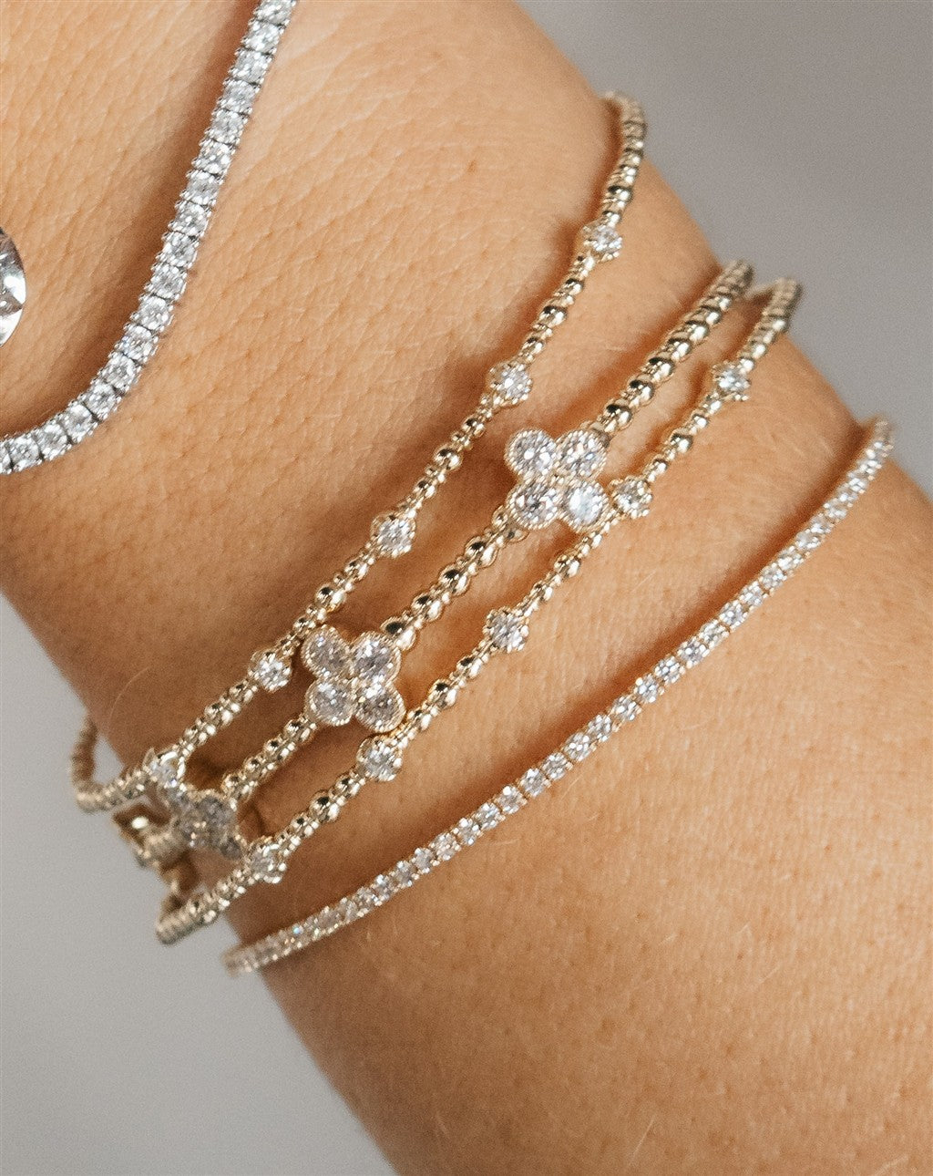 14KW 3.07CTW Diamond Tennis Br