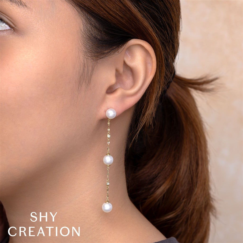 0.09CT 14K Y/G DIAMOND & CULTU