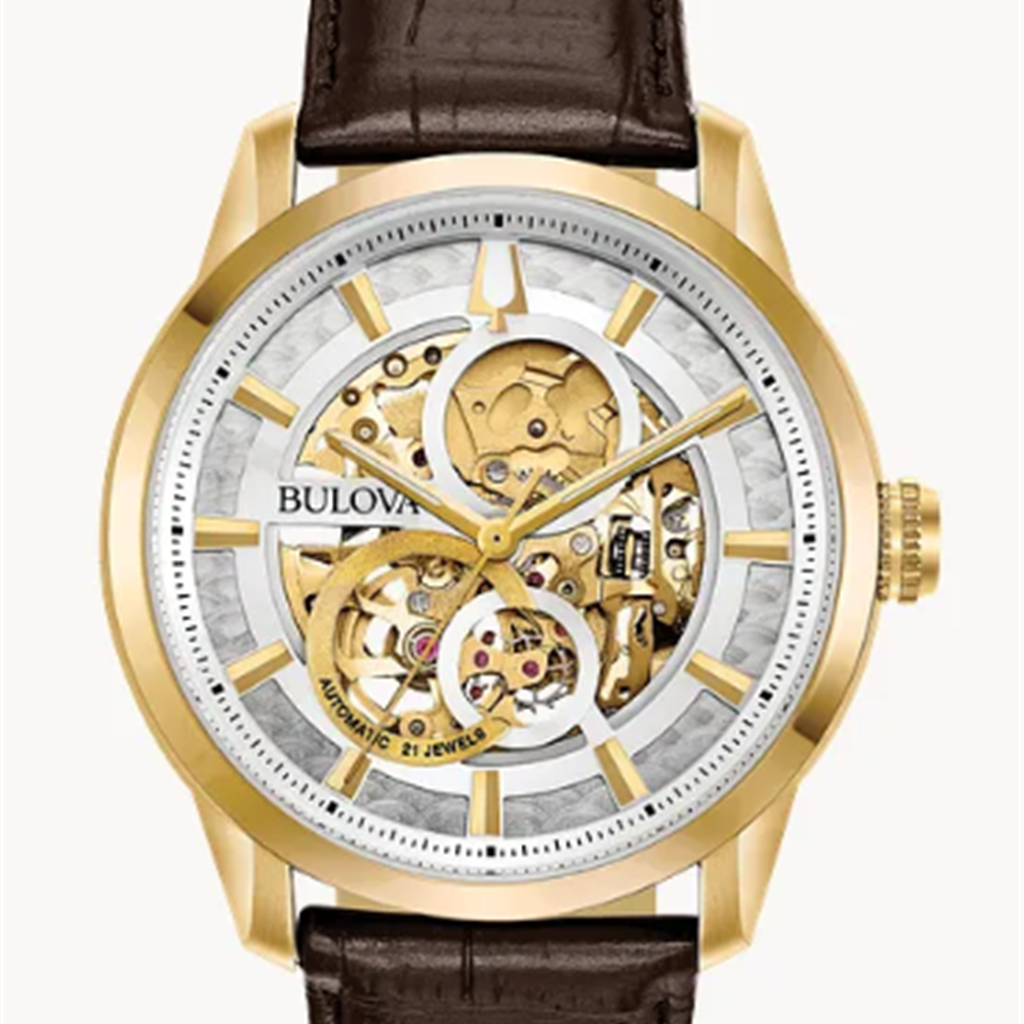 Sutton, brown leather band, go