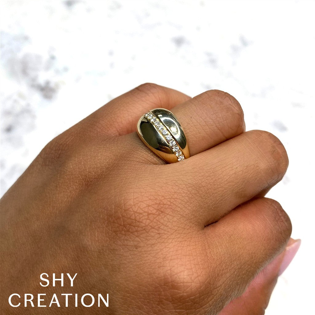 0.43CT 14K Y/G DIAMOND LADY'S