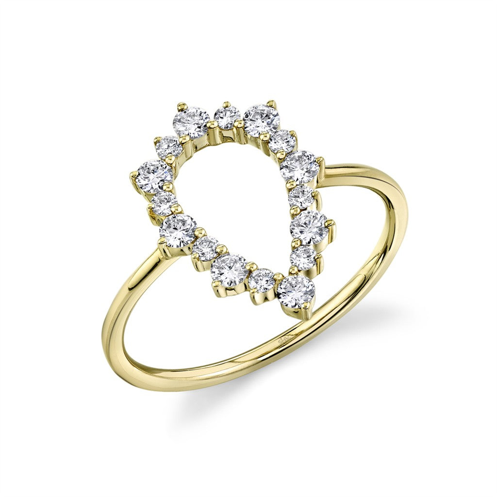 14KY .43CT Round Diamonds in a