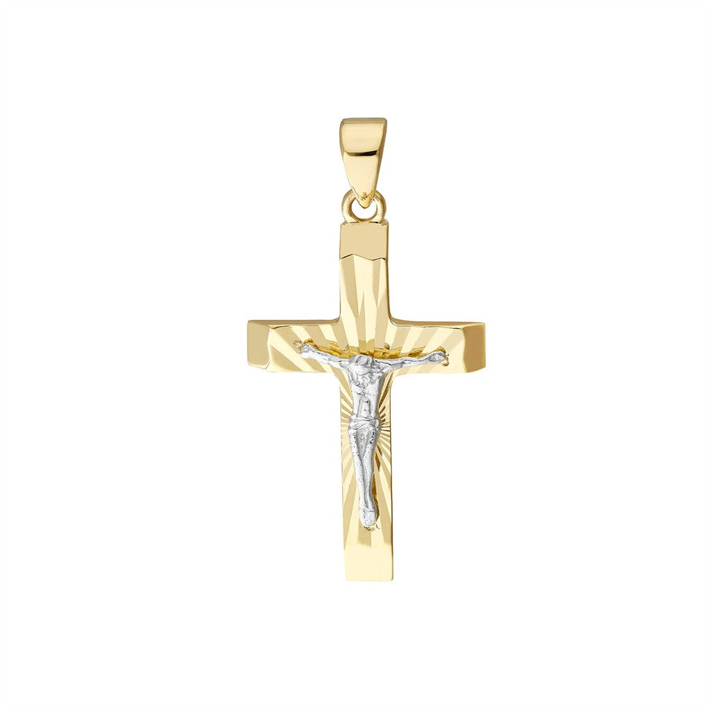 14.7mm diamond cut two-tone Je