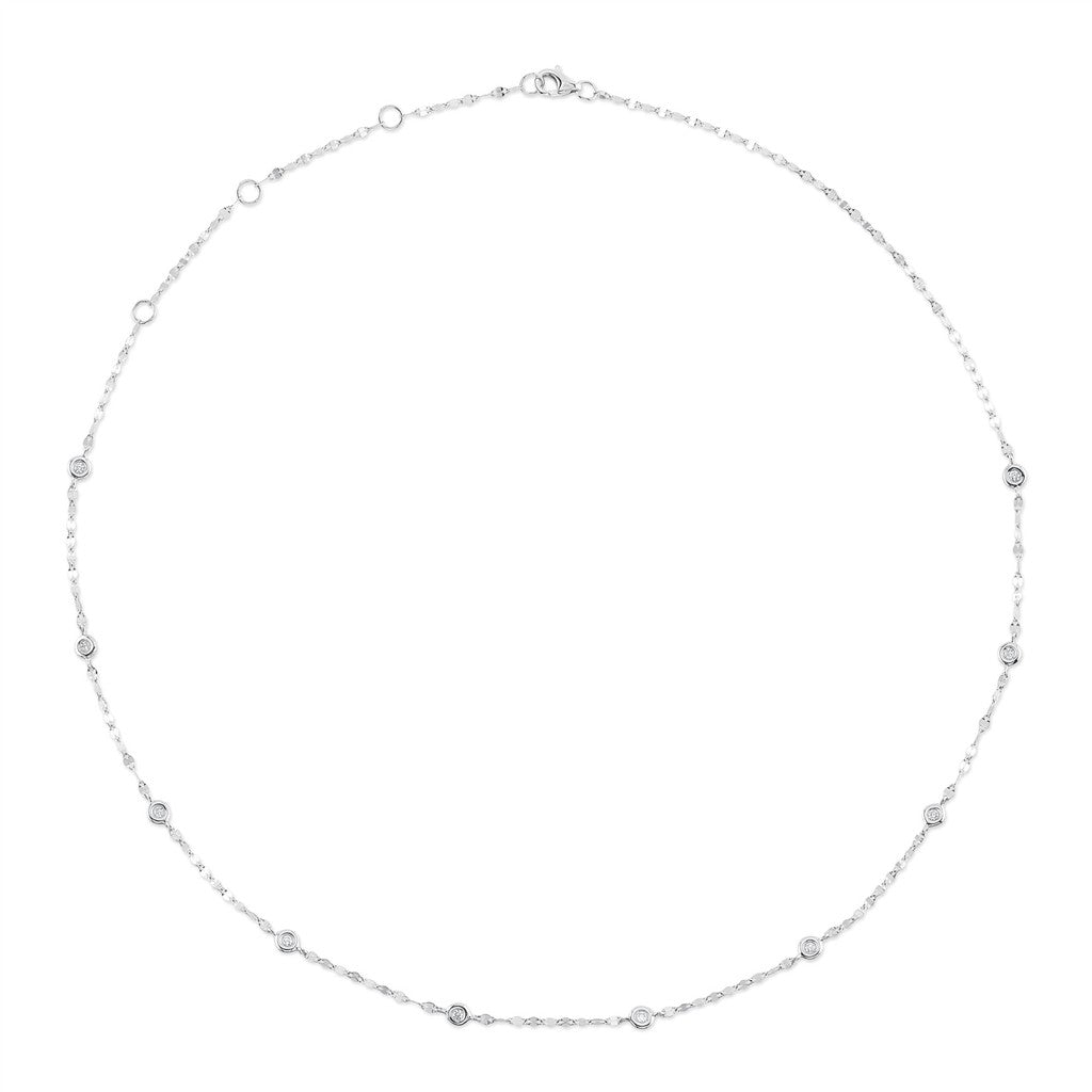 0.20CT 14K WG 18" DIAMONDS BY