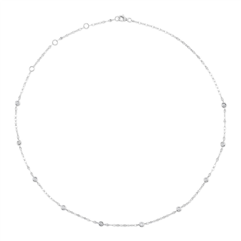 0.20CT 14K WG 18" DIAMONDS BY