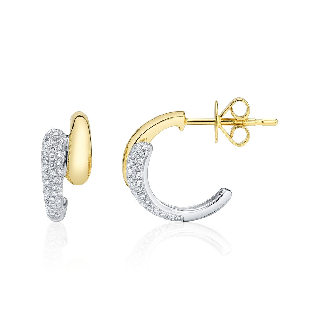 14KY/W 0.23CTW Diamond Pave Hu