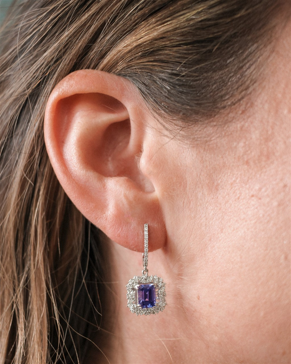 14kt white gold 2.40ctw tanzan