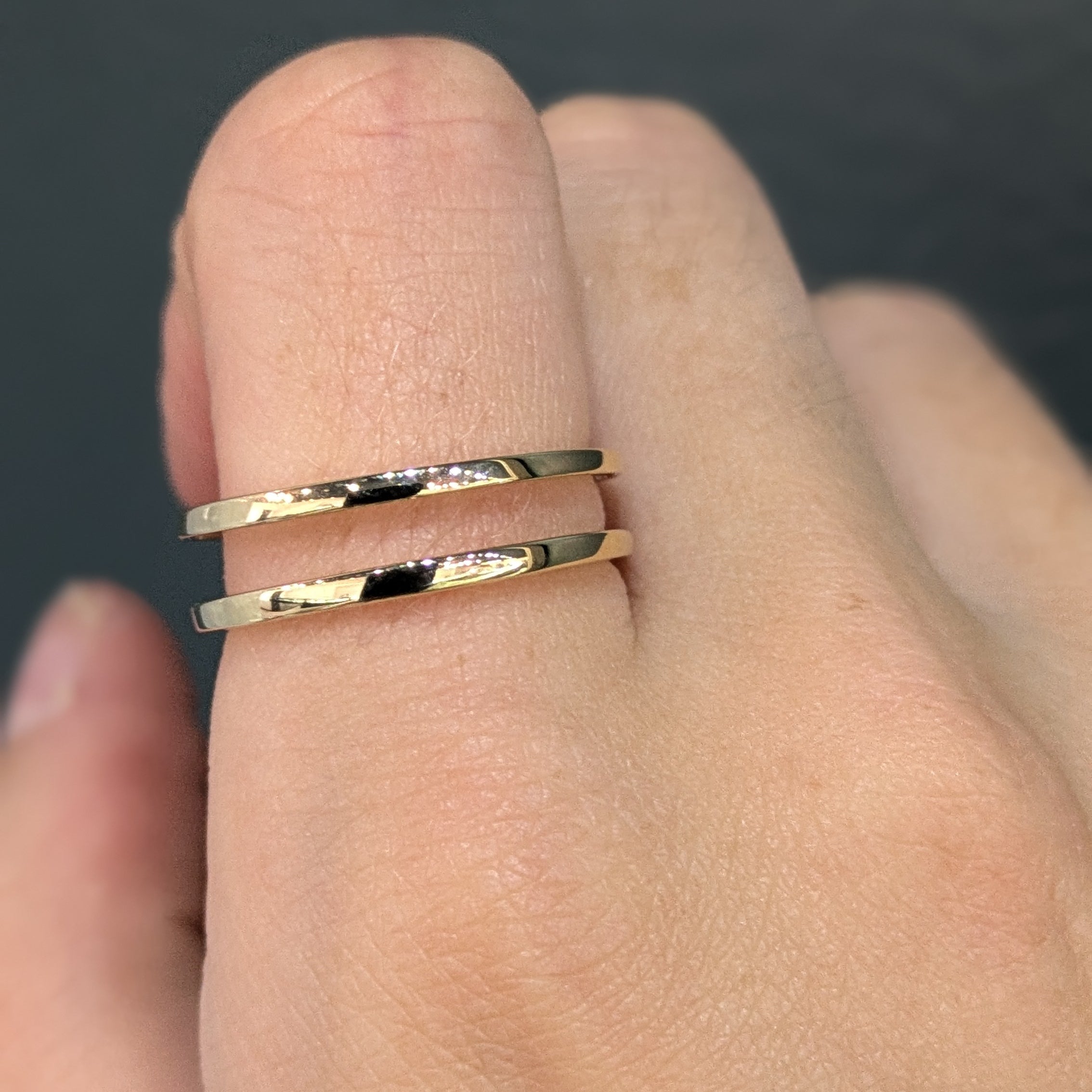 Gold Wedding Bands  -  Women'