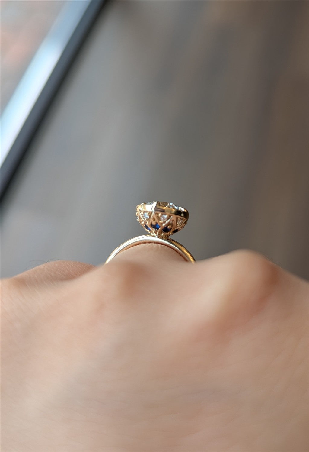Custom 14kt yellow gold 2.00ct
