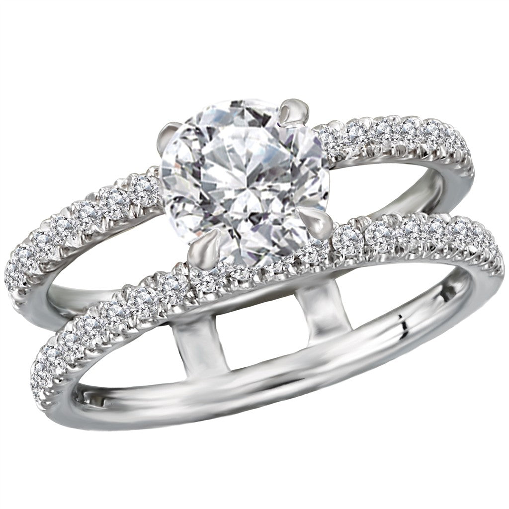 14kt white gold 0.50ctw diamon