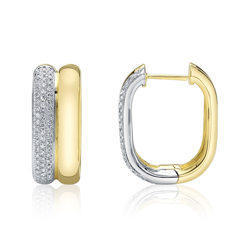 14KY/W 0.33CTW Diamond Oval Ho