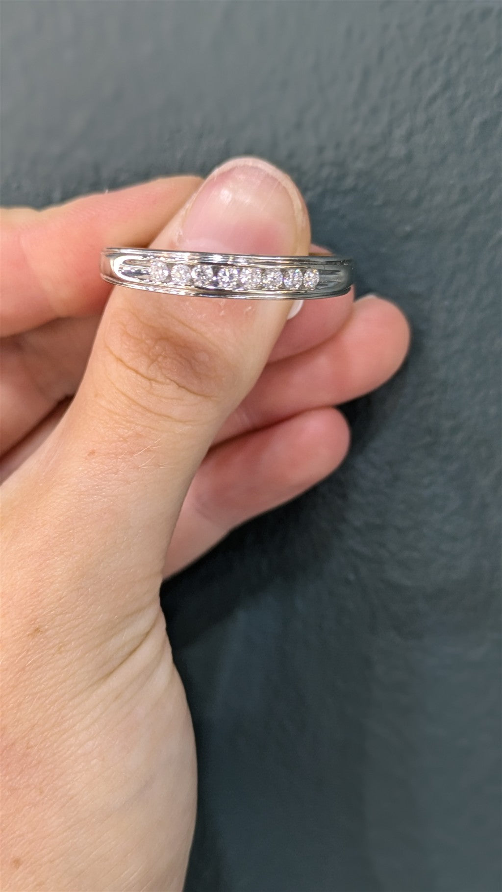 Diamond Wedding Bands  -  Men'