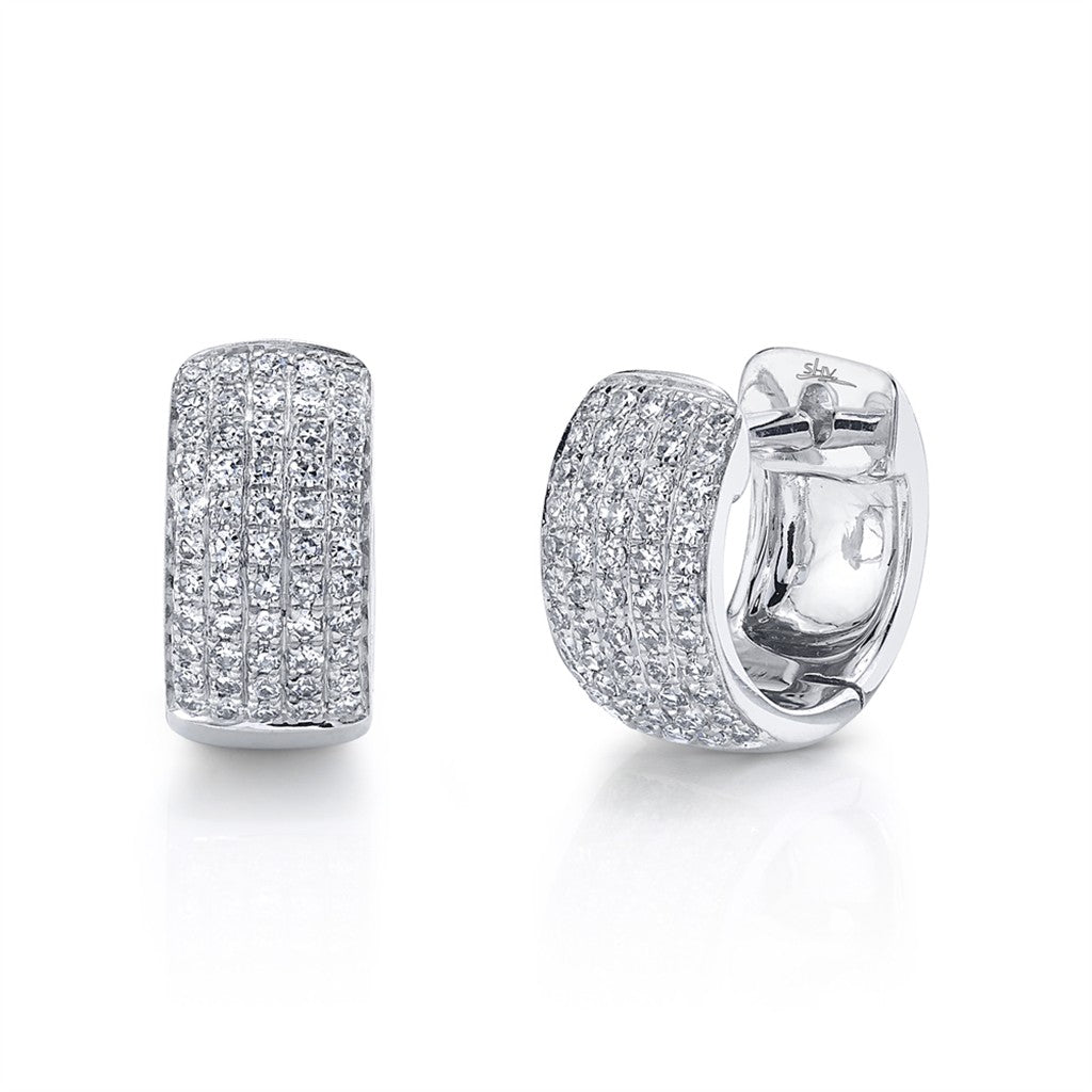 0.25CT 14K W/G DIAMOND PAVE HU