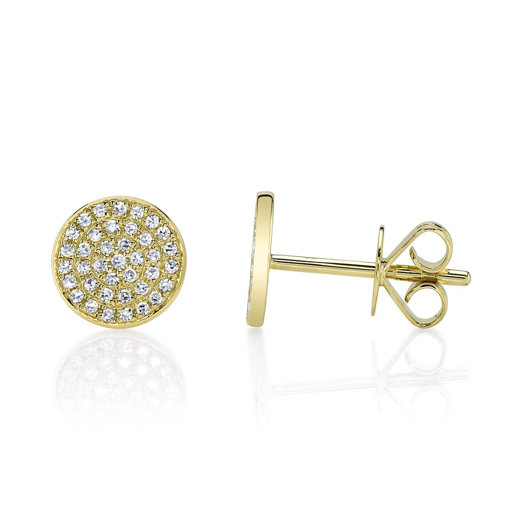 14kt yellow gold diamond pavé