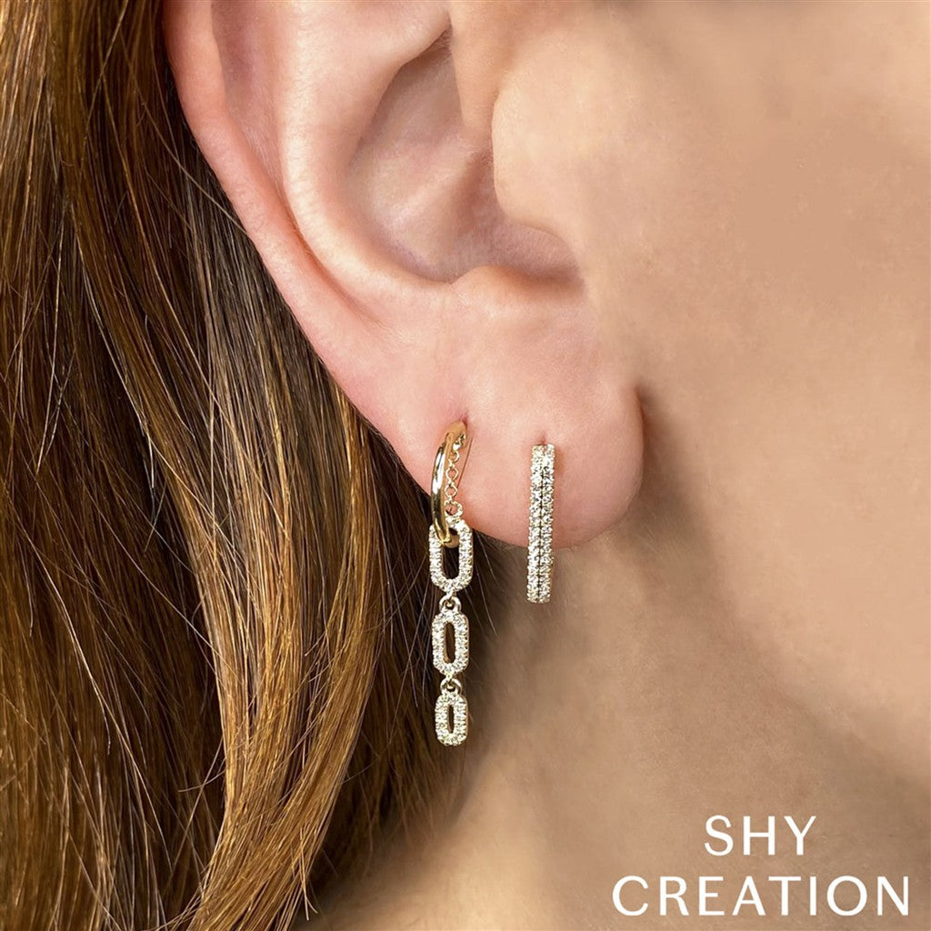 14kt YG 0.27ctw Diamond Rectan