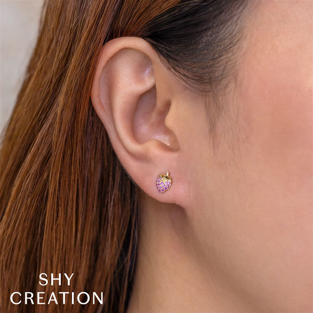 0.20CT 14K Y/G PINK SAPPHIRE S