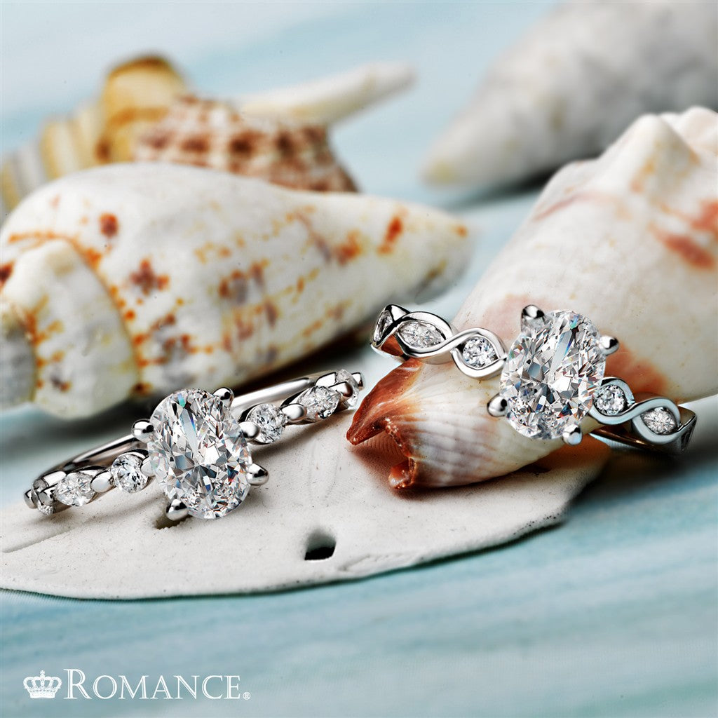 14kt white gold 0.63ctw shared