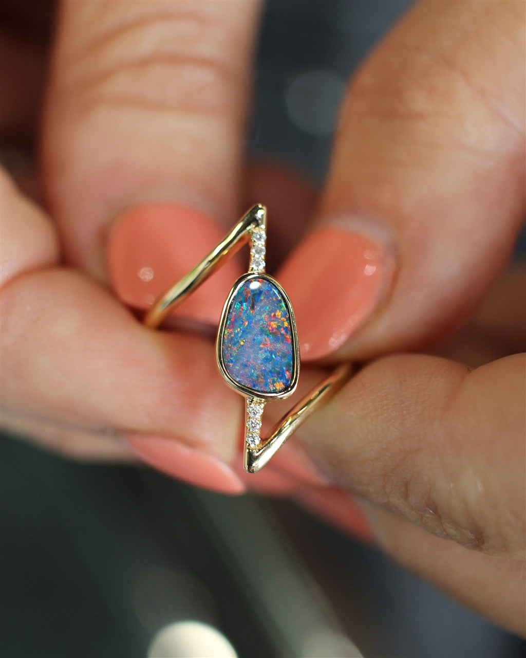 14KY Australian Opal Doublet B