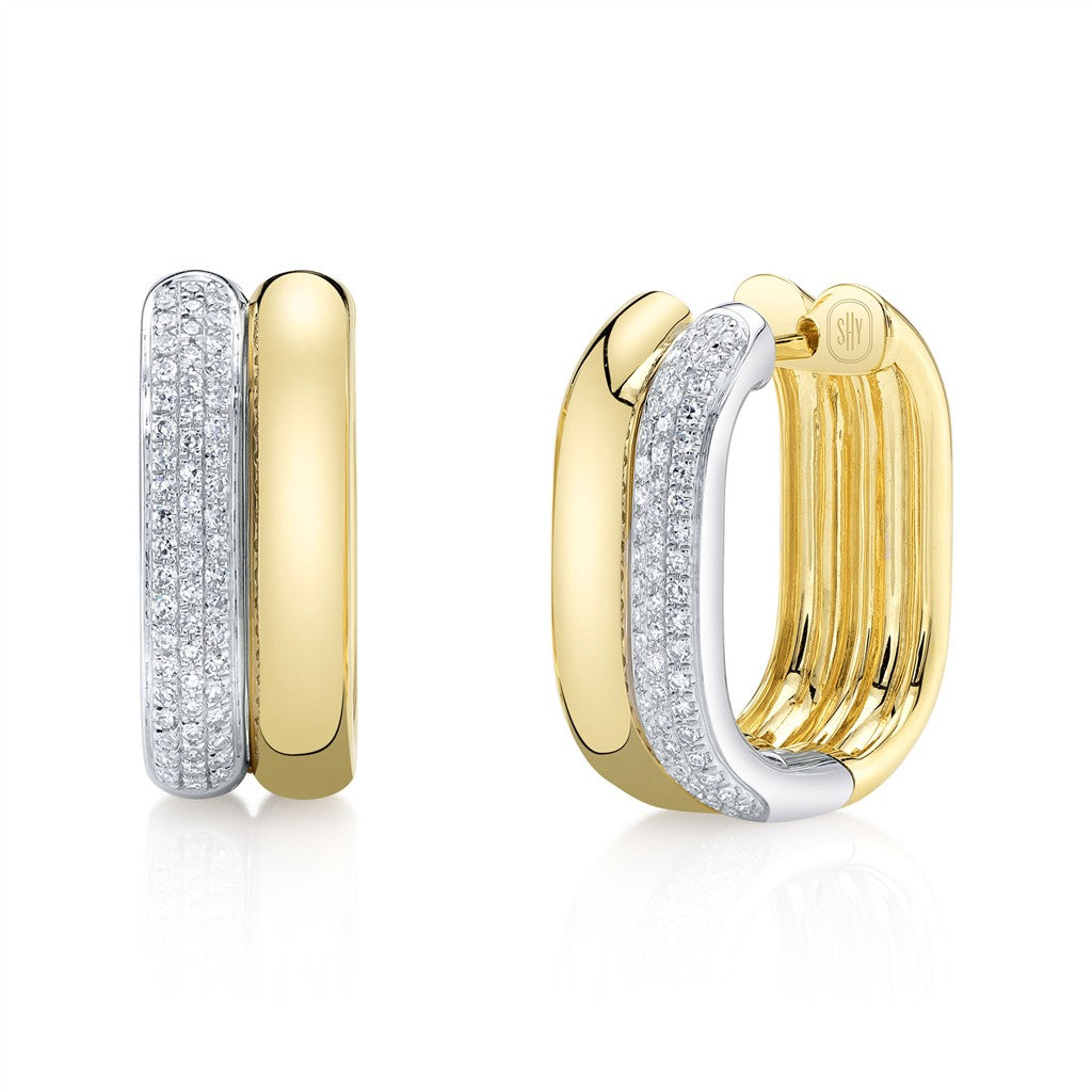 14KY/W 0.33CTW Diamond Oval Ho