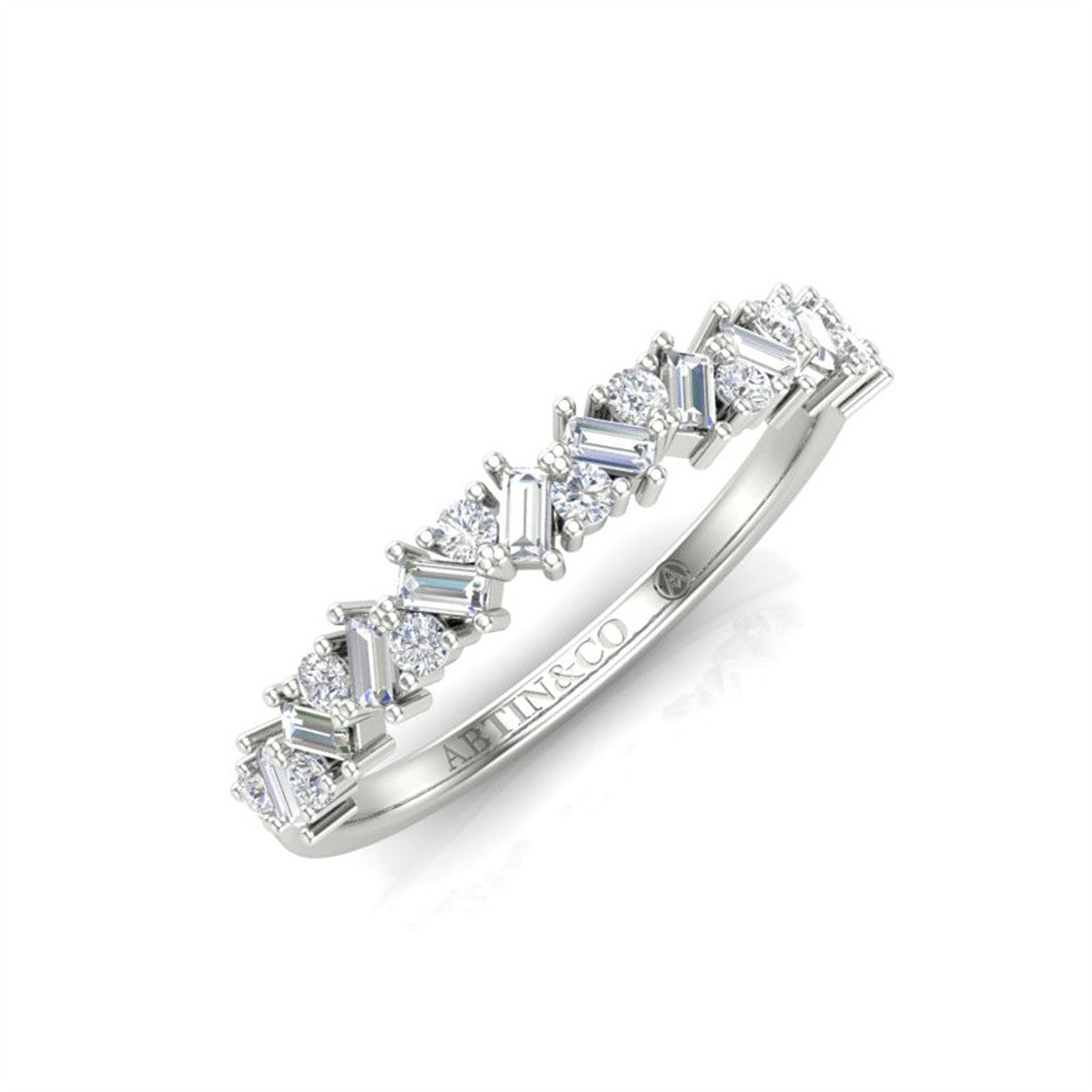 14KT WHITE GOLD RD & BAG ALTER
