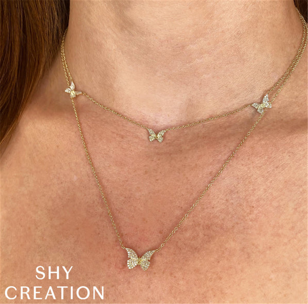 14kt yellow gold butterfly pen
