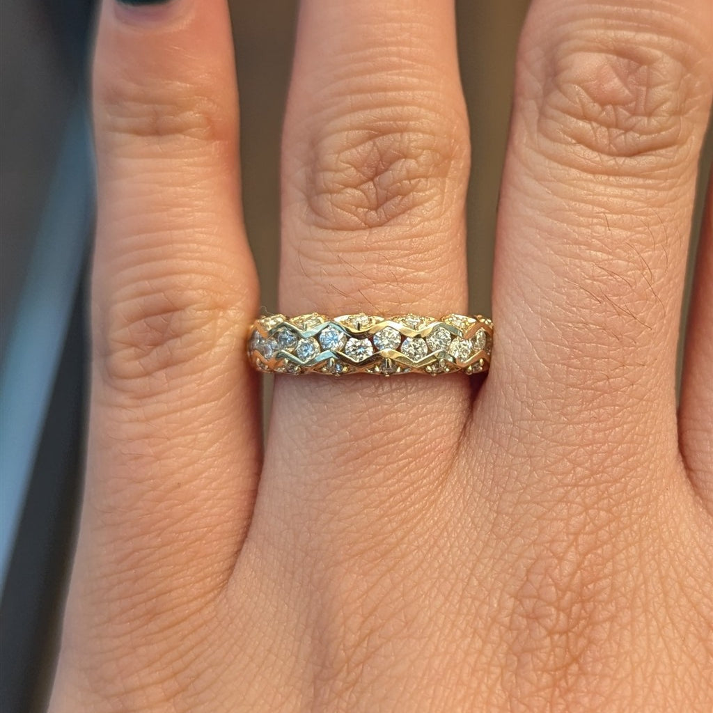 14KY 0.75CTW Round Diamond Rin