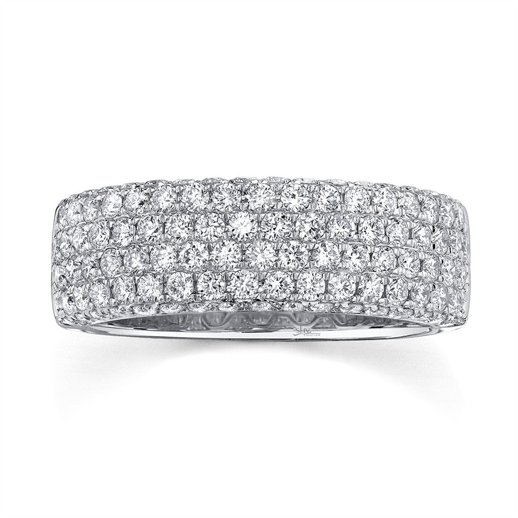 14KW 1.32CTW Diamond Pave Band