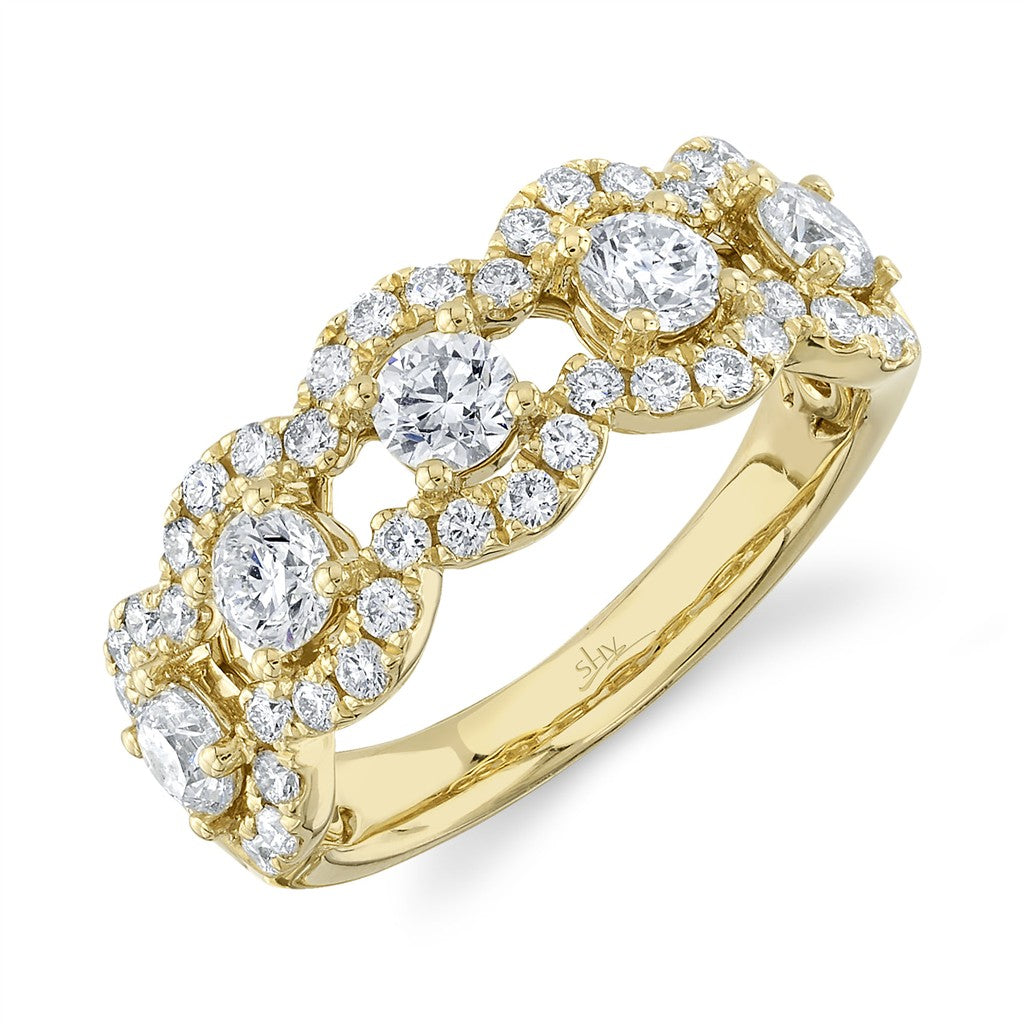 14kt Yellow Gold Diamond Band