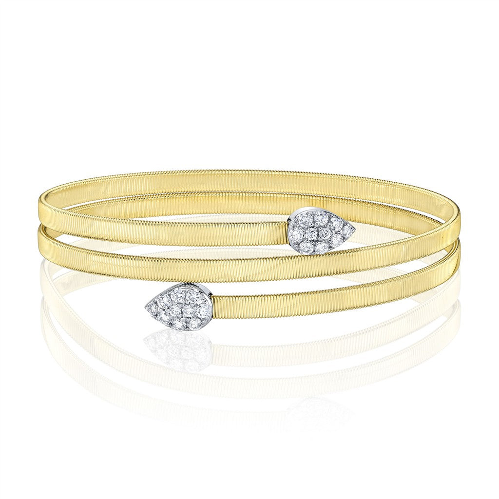 0.55CT 14K2T Y/W DIAMOND PAVE