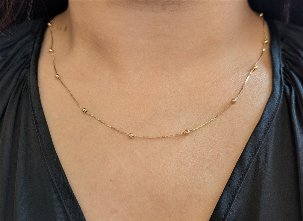 14kt yellow gold serpentine ch