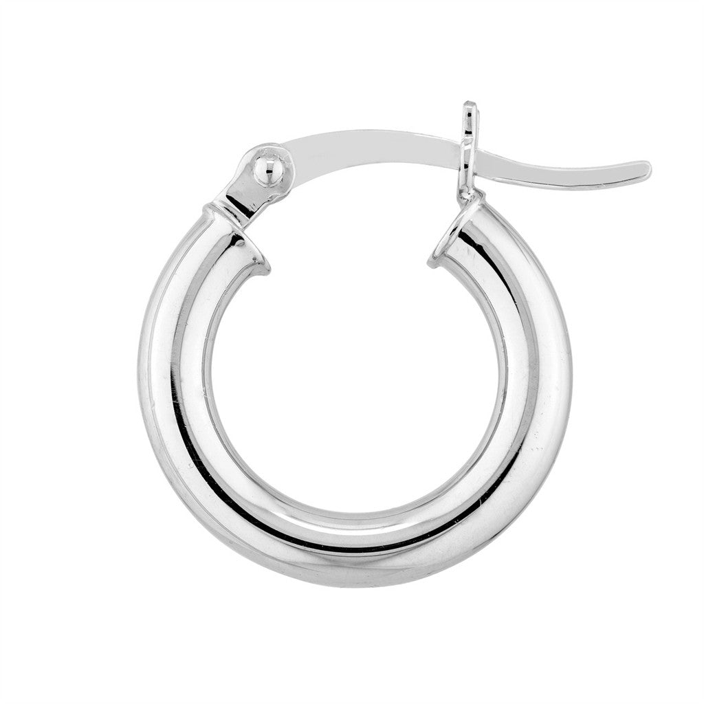 sterling silver 3x15 Round Hoo