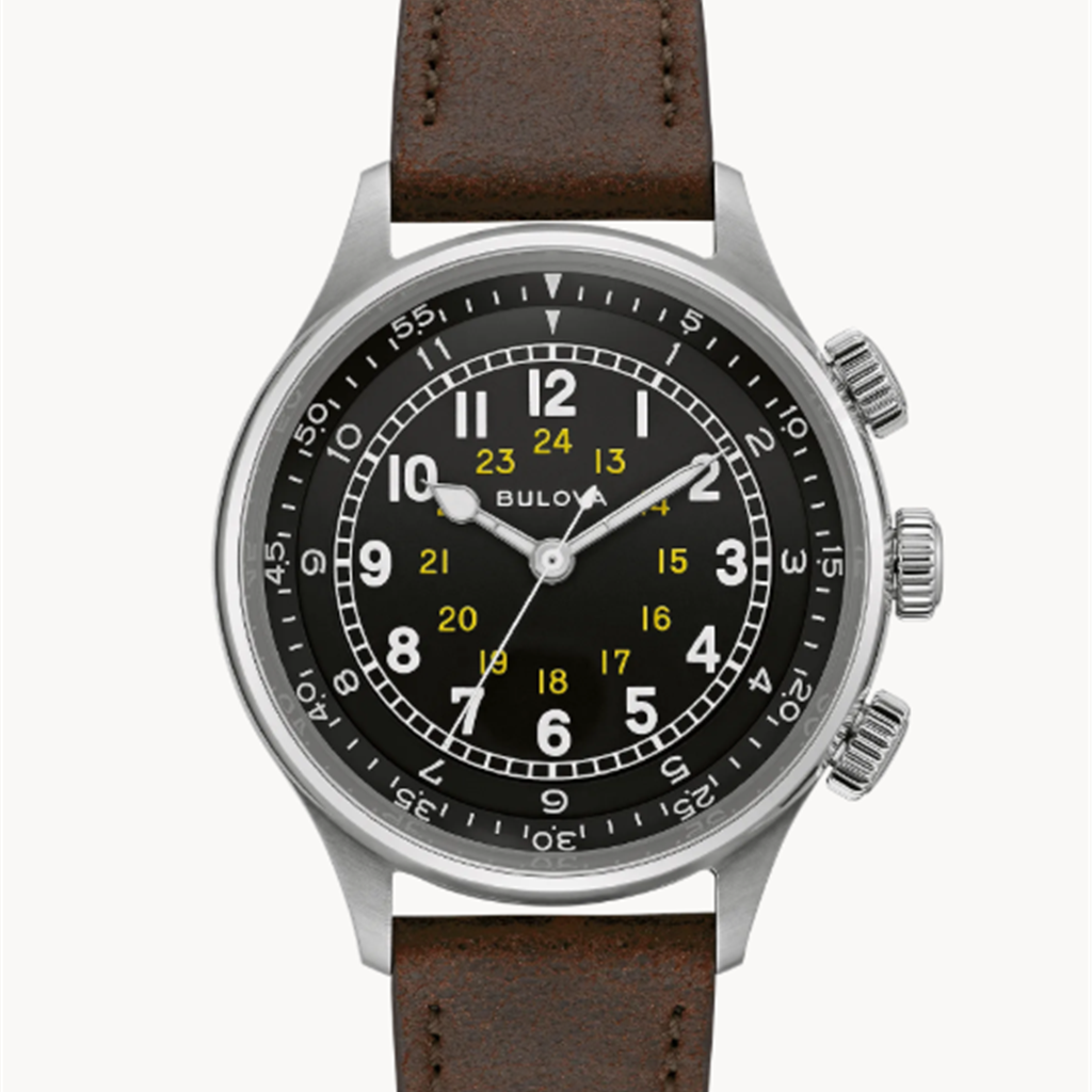 Bulova A-15 Pilot, brown leath
