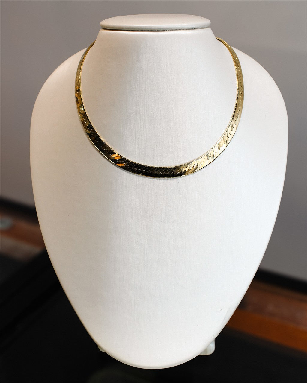 14k yg 16" Herringbone chain 6