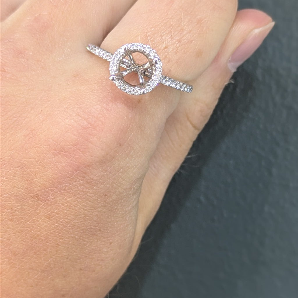 14KW 0.32CTW DIA SEMI-MT WITH