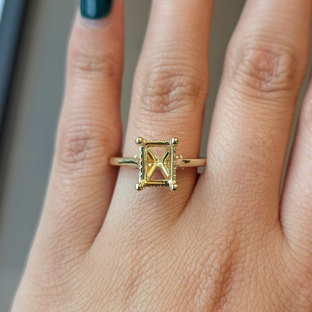 14kt yellow gold lab grown dia