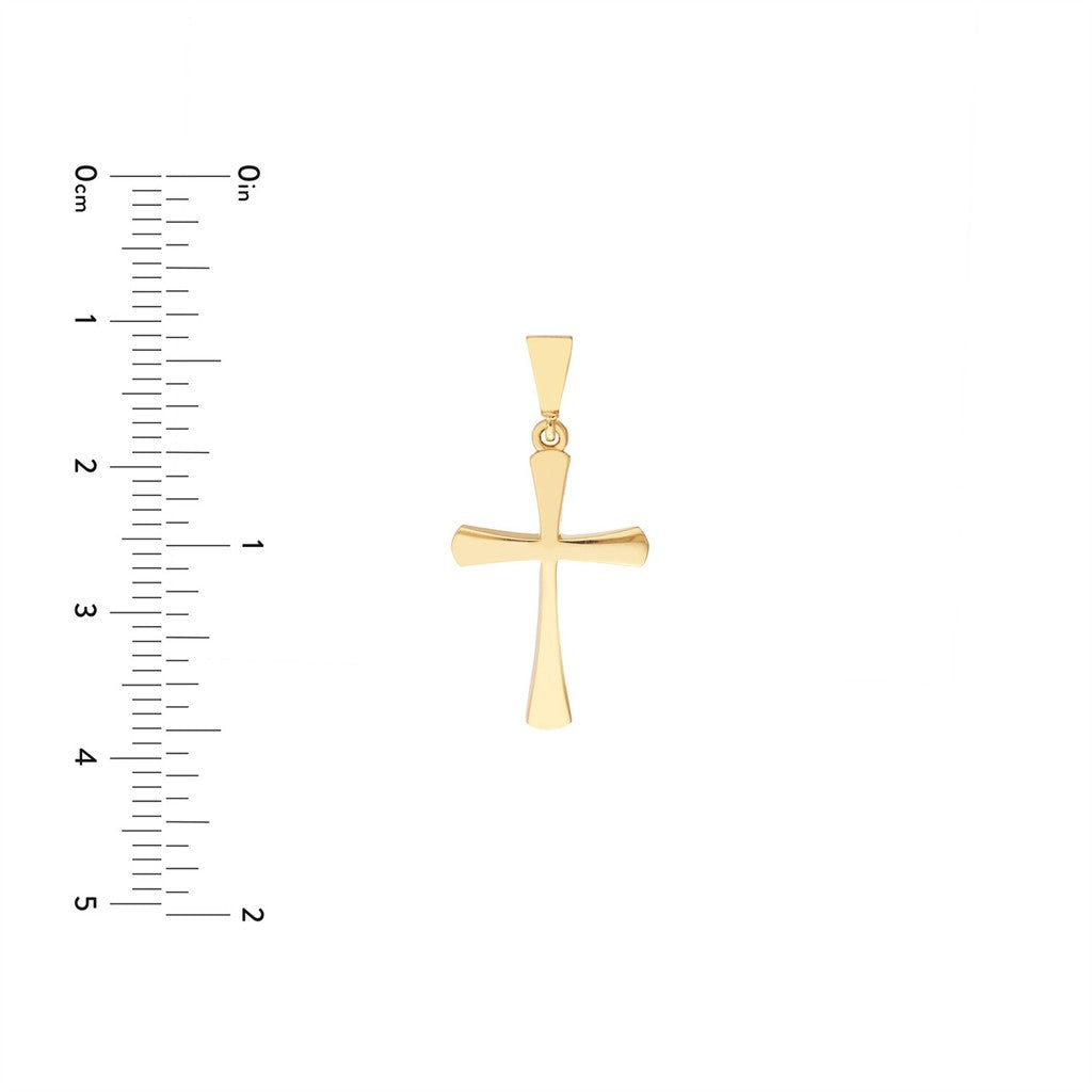 High Polished Cross Pendant -