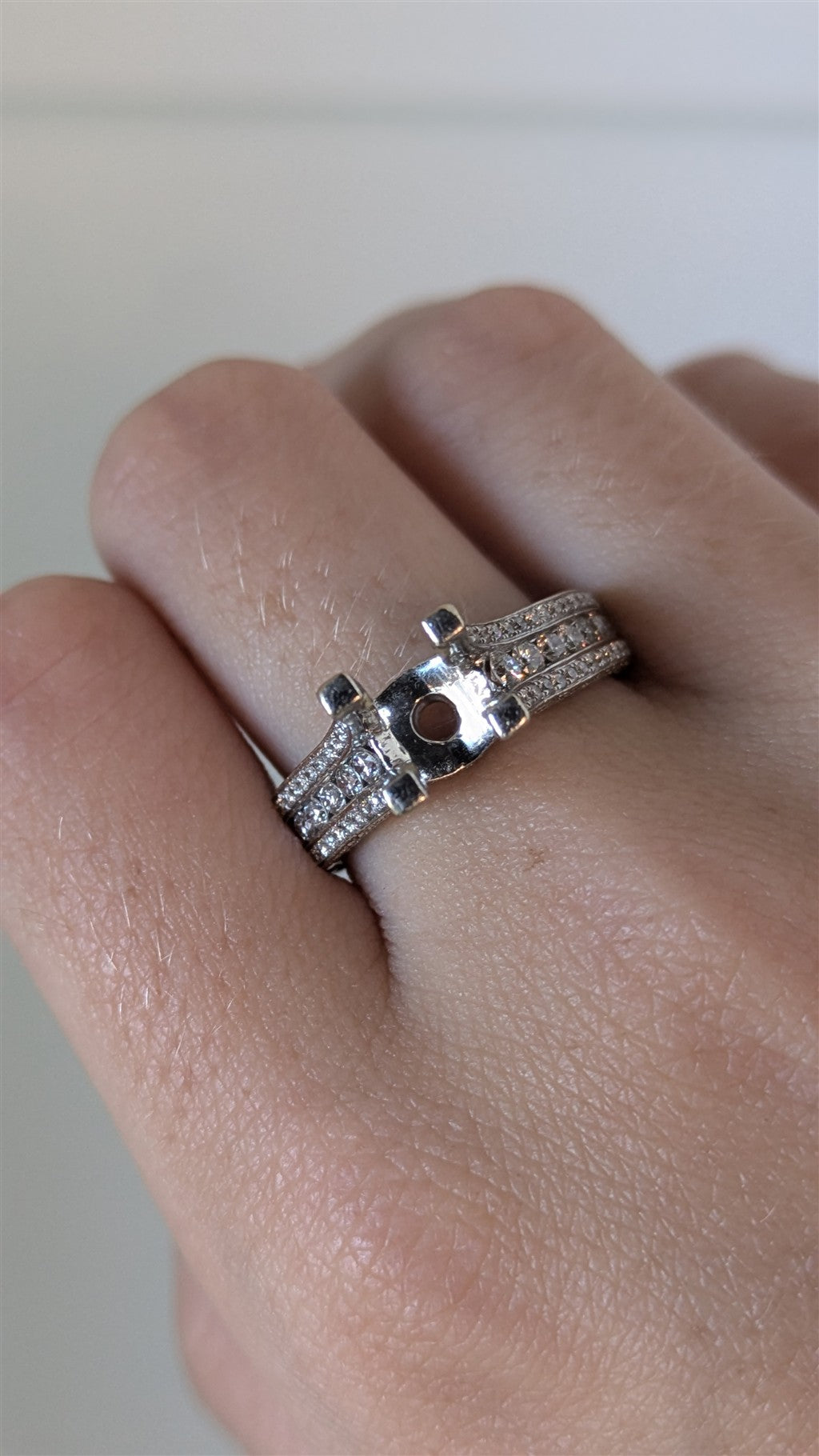 18KT 1.45CTW RD DIA SEMI-MT