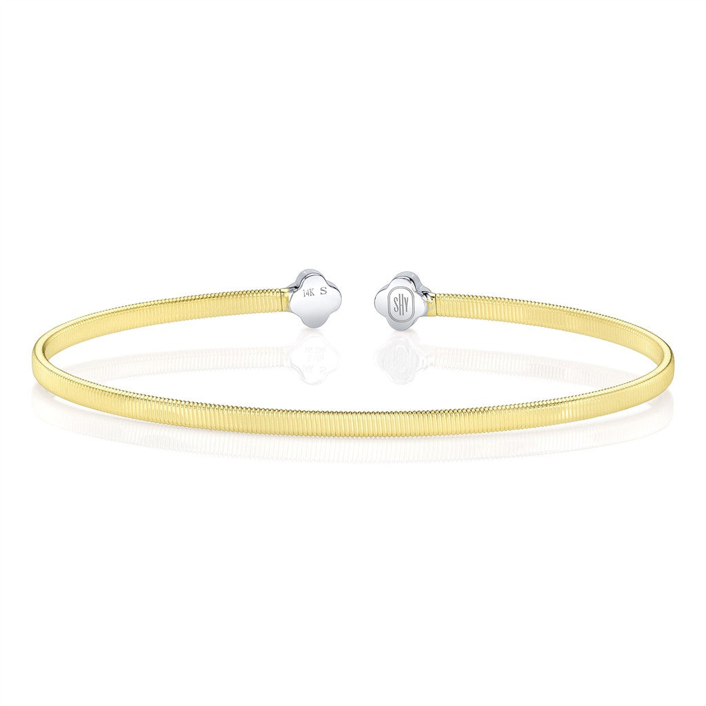 14KY/W 0.19CTW Diamond Clover