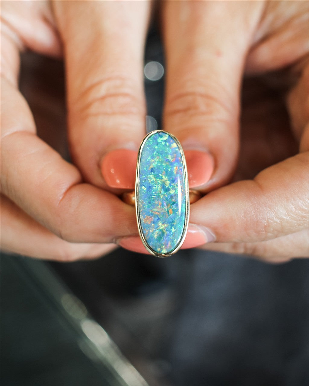 14KY 23.3CT Australian Opal Do