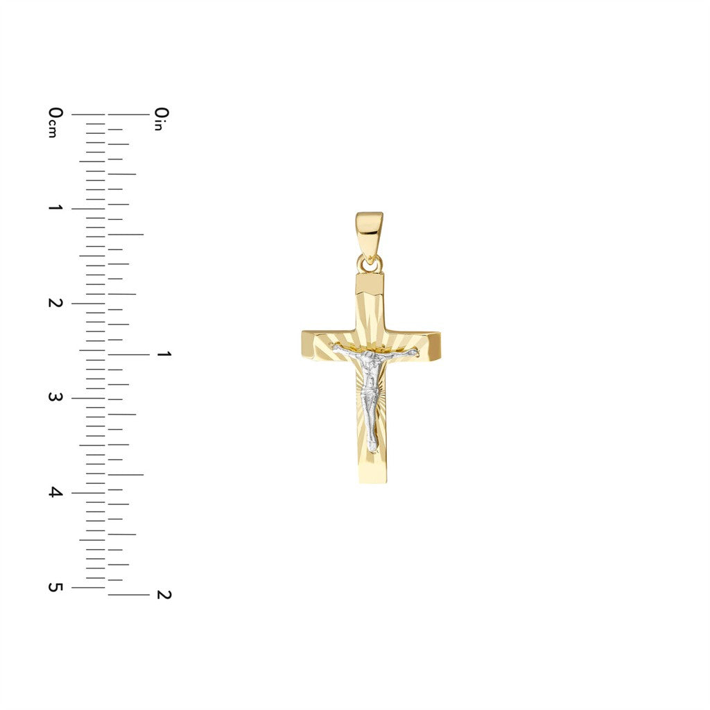 14.7mm diamond cut two-tone Je