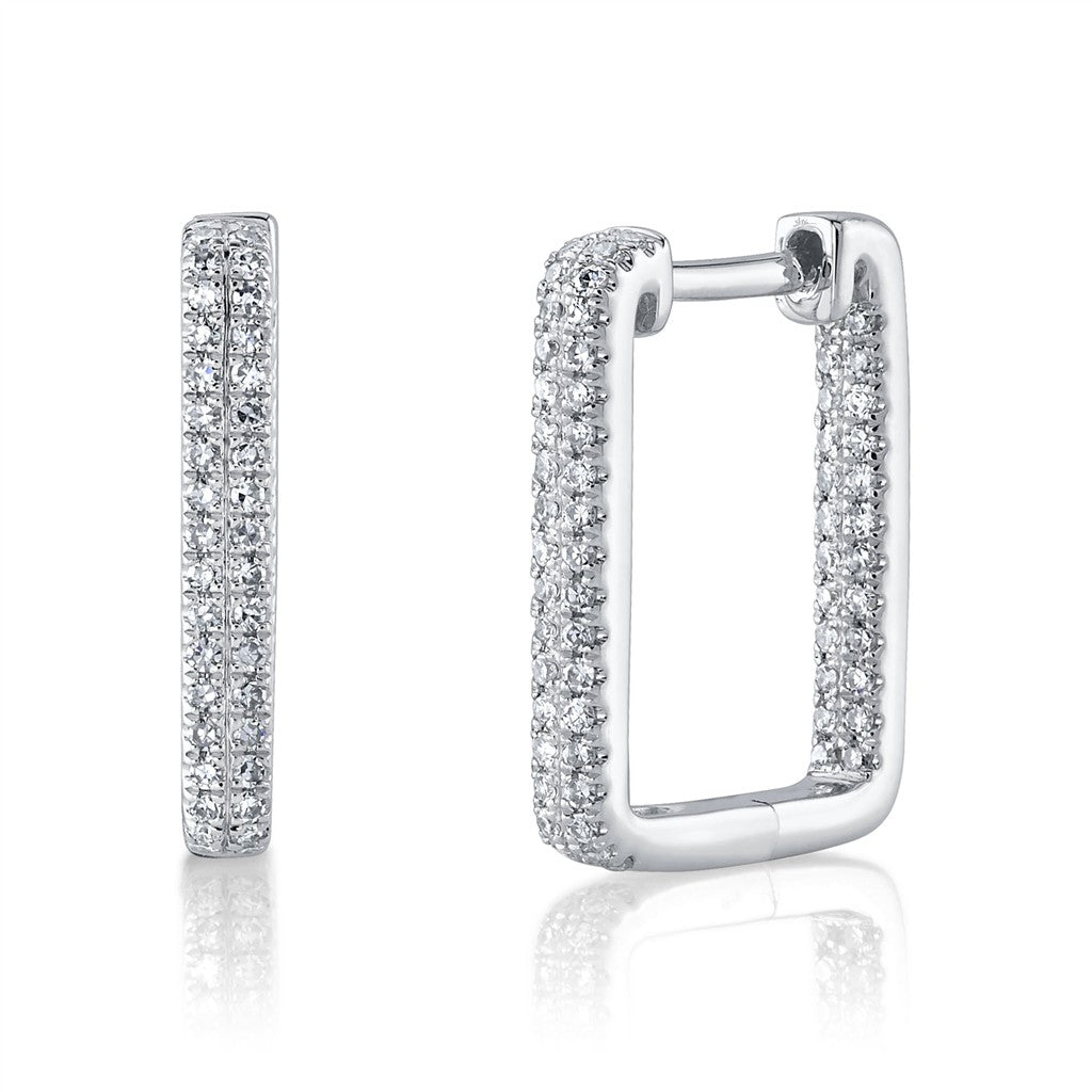 14k wg rectangle hoop 0.27ct e