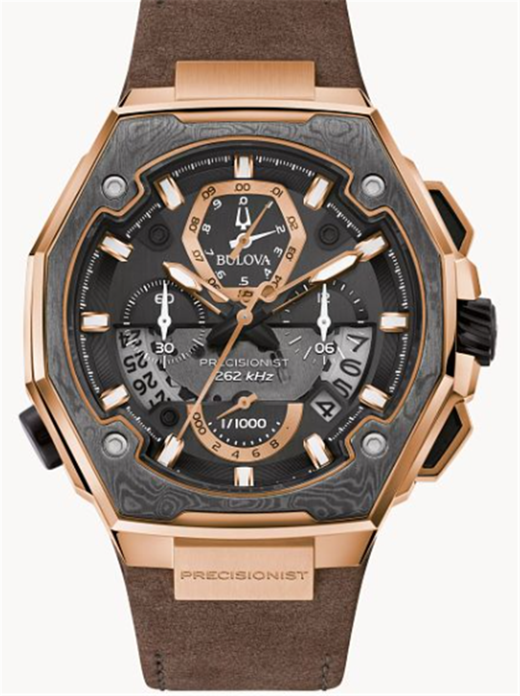 Rose gold toned Stainless Stee