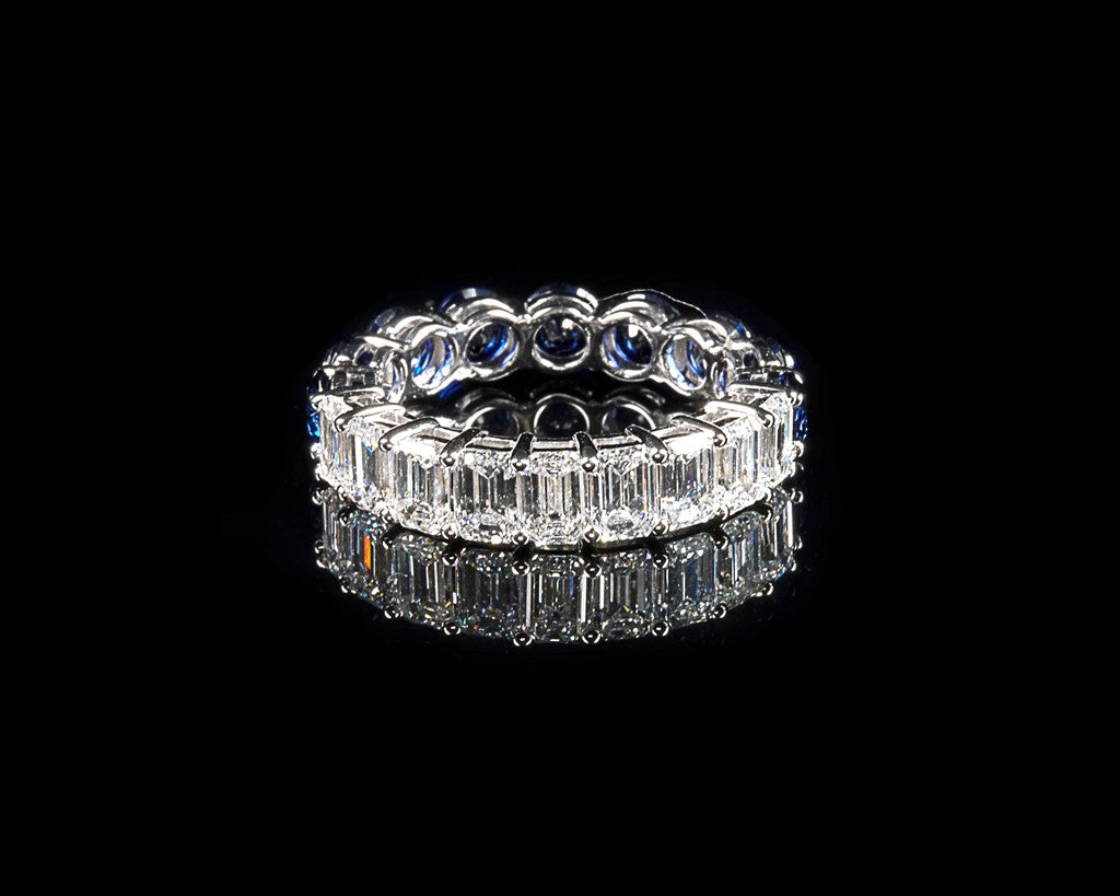 14kt White Gold Lab Grown Sapp