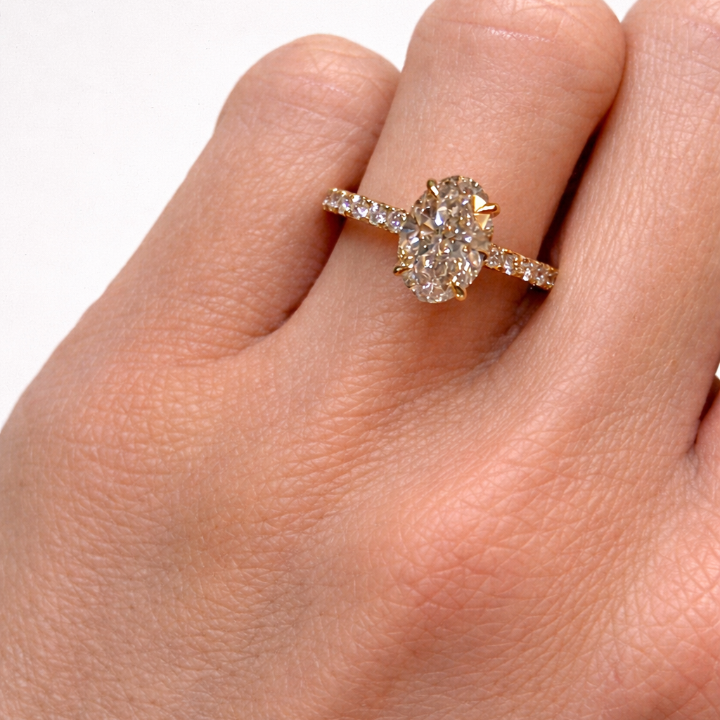 14KY LG OV 2.09 E/VS1 0.50ct H