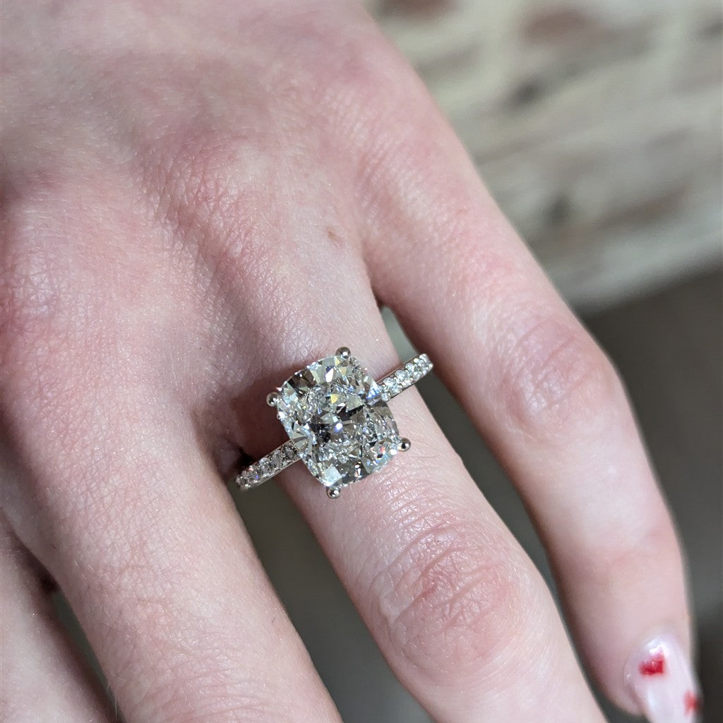 14kt white gold classic 0.46ct