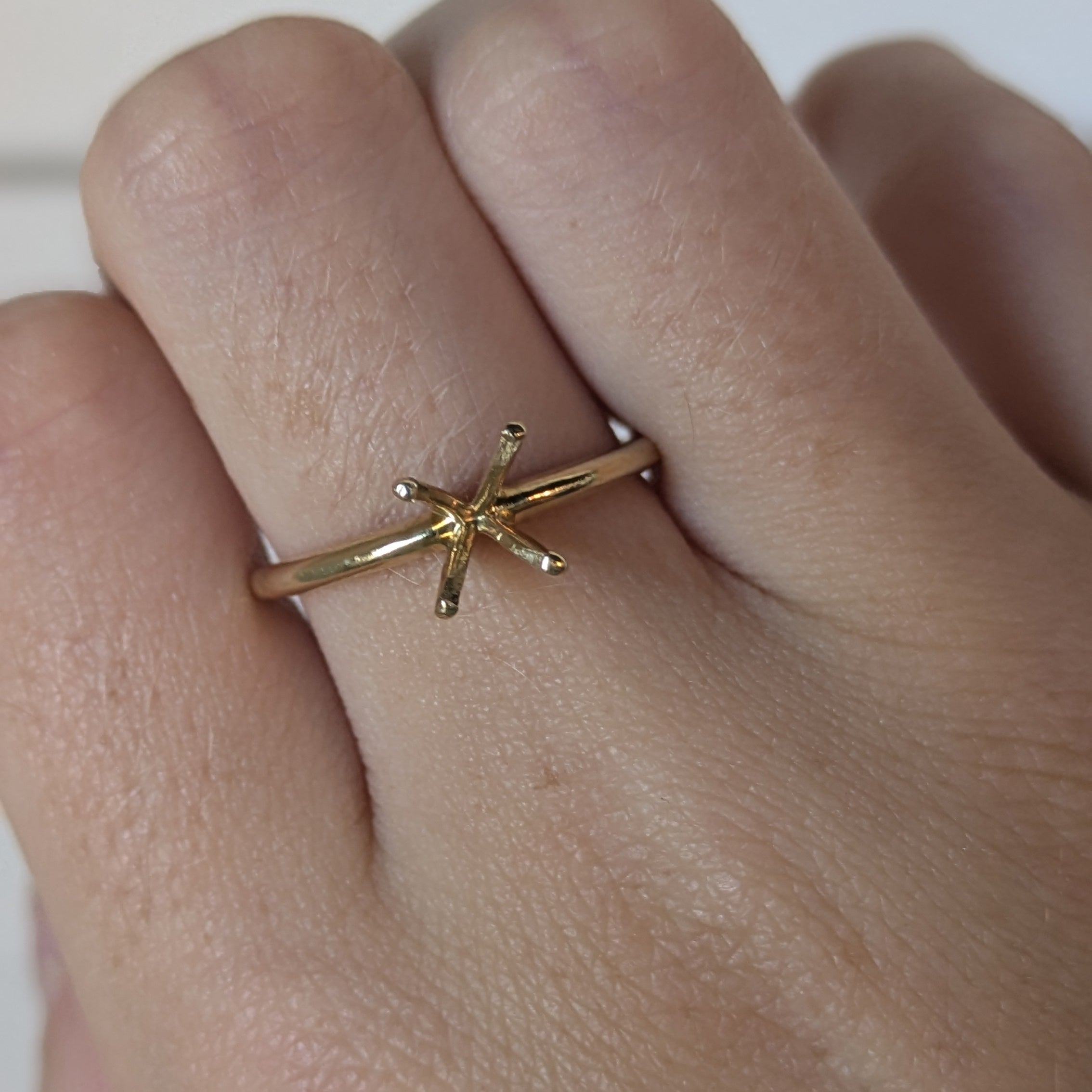 Gold Solitaire Semi-Mounting