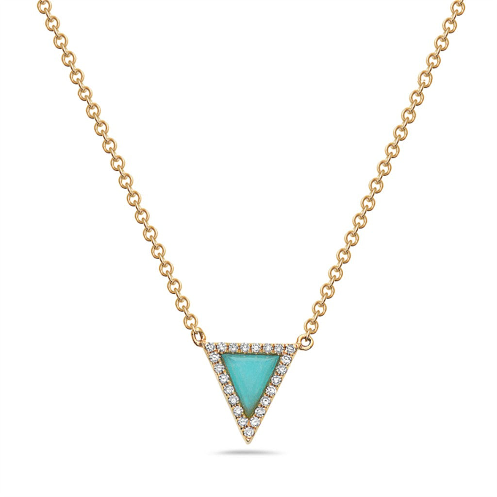 14KY Triangle amazonite with .