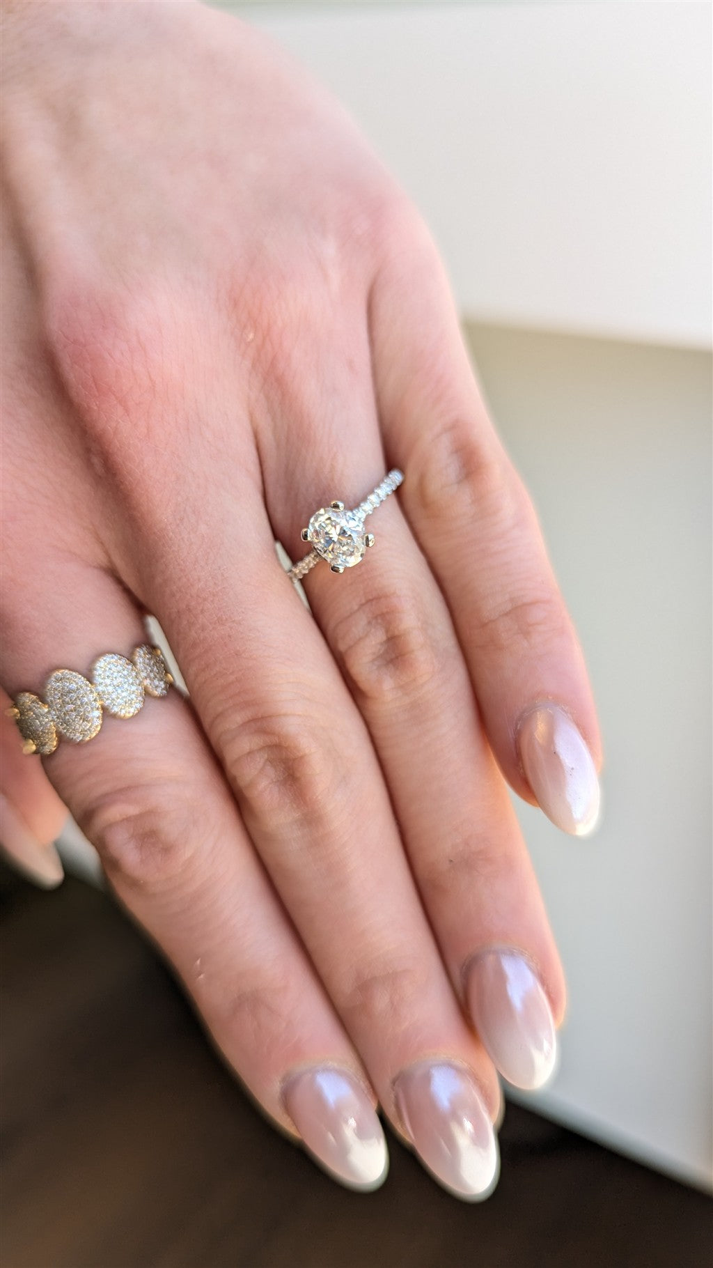 Natural diamond 4-piece weddin