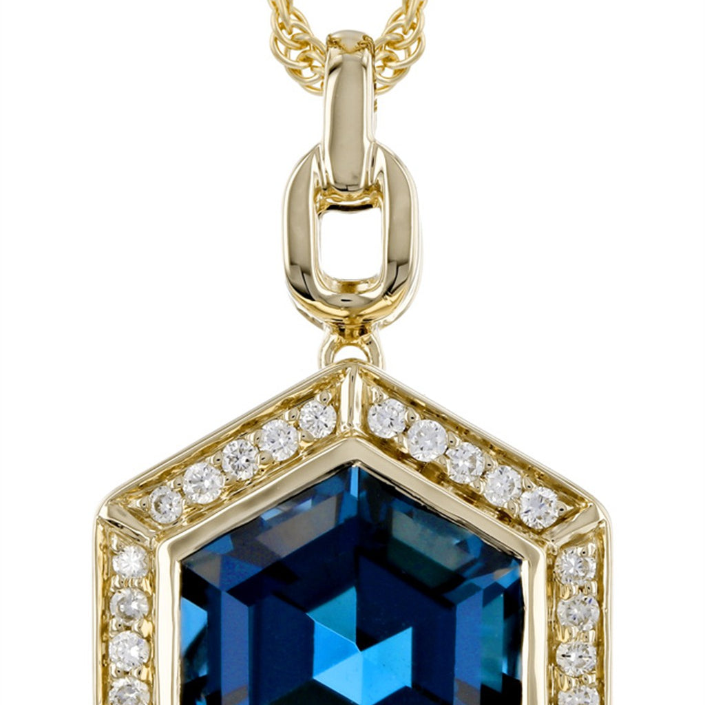 14KY 3.40CT London Blue Topaz